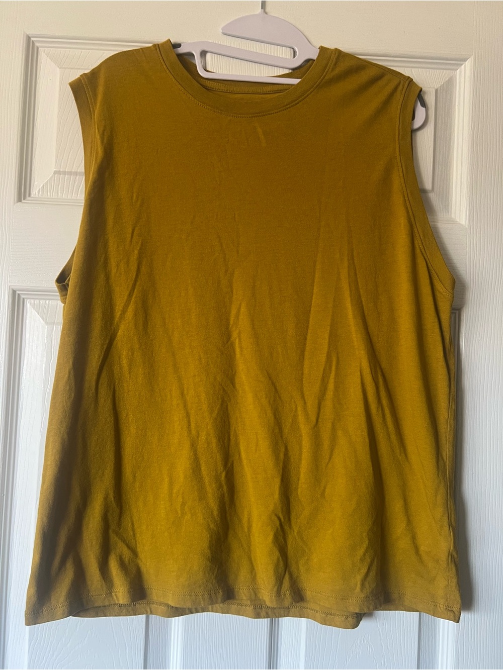 Old Navy Sleeveless Muscle Tee - Mustard Yellow